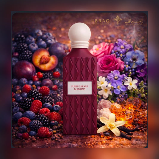 Ibraq Purple Heart Diamond Eau de Parfum - lifestyle product view 1