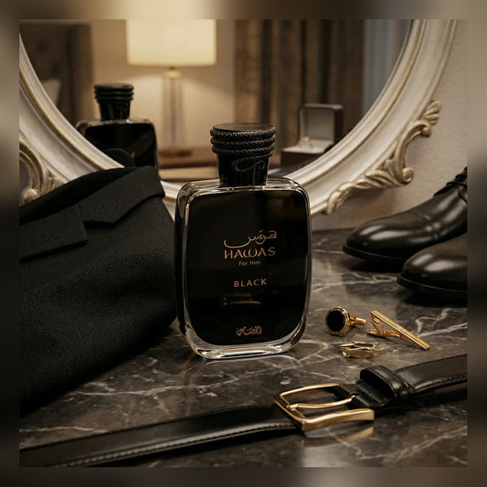 Rasasi Hawas Black Eau de Parfum – 100ml - lifestyle product view 1