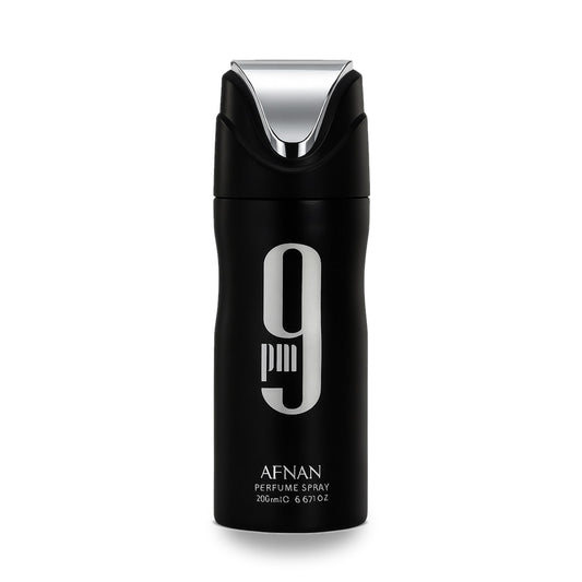 Afnan 9PM Perfumed Body Spray – 250ml bottle with retail packaging on white background