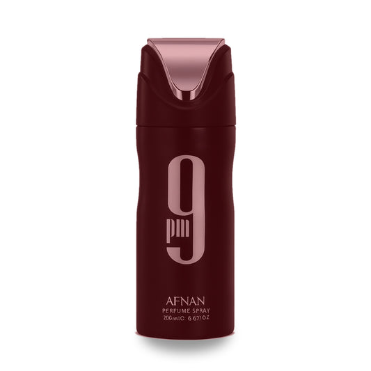 Afnan 9PM Rebel Perfumed Body Spray – 250ml bottle with retail packaging on white background