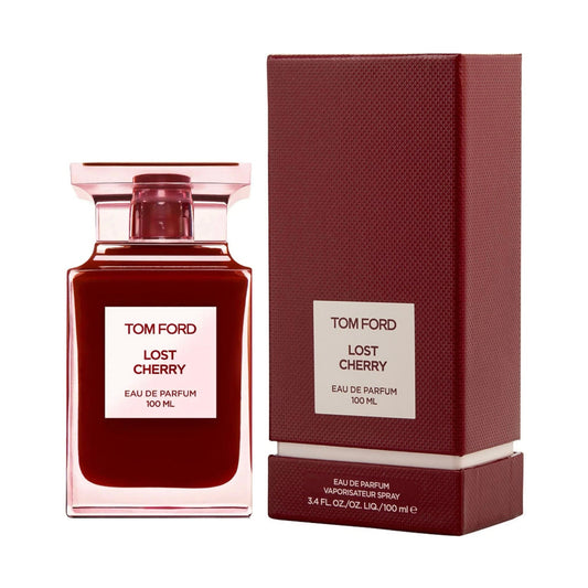 Tom Ford Lost Cherry Eau de Parfum – 100ml perfume bottle with original retail box on white background