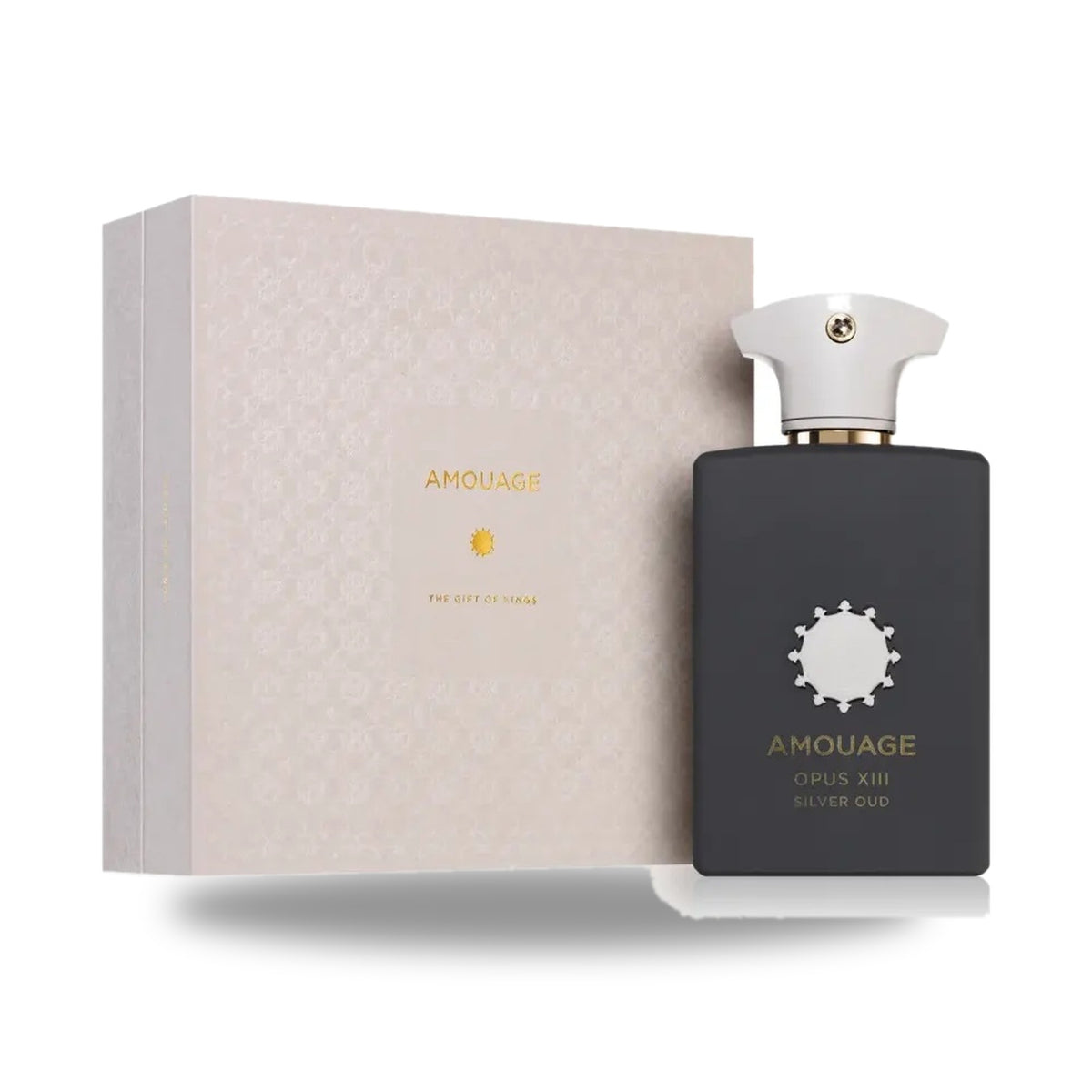 Amouage Opus XIII Silver Oud Eau de Parfum – 100ml bottle with retail packaging on white background