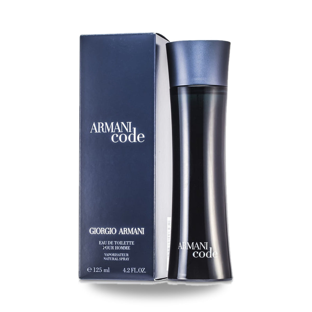 Giorgio Armani Code Eau de Toilette – 125ml bottle with retail packaging on white background