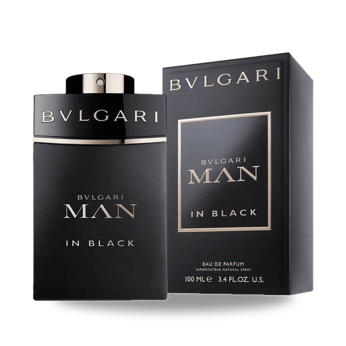 Bvlgari Man in Black Eau de Parfum – 100ml bottle with retail packaging on white background