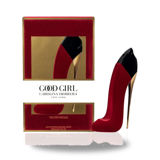 Carolina Herrera Good Girl Velvet Fatale Eau de Parfum – 80ml bottle with retail packaging on white background
