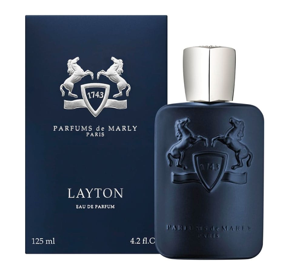 Parfums de Marly Layton Eau de Parfum 125ml perfume bottle with original retail box on white background