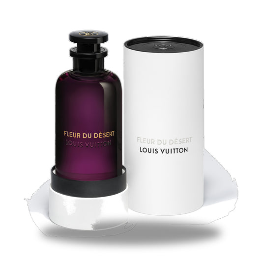 Louis Vuitton Fleur du Désert Eau de Parfum – 100ml bottle with retail packaging on white background