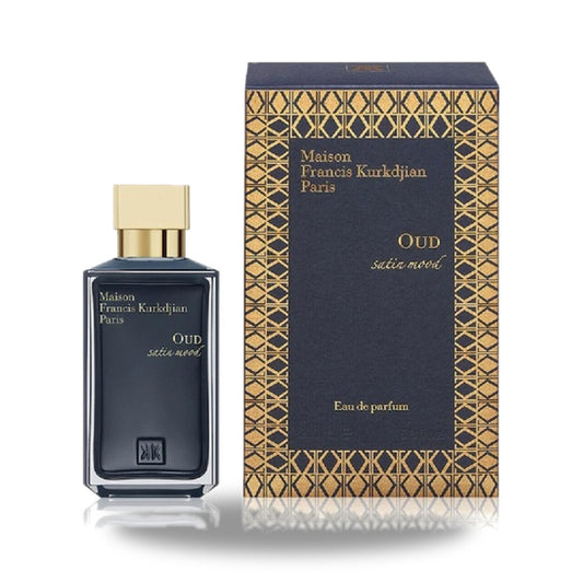 Maison Francis Kurkdjian Oud Satin Mood Eau de Parfum – 200ml bottle with retail packaging on white background