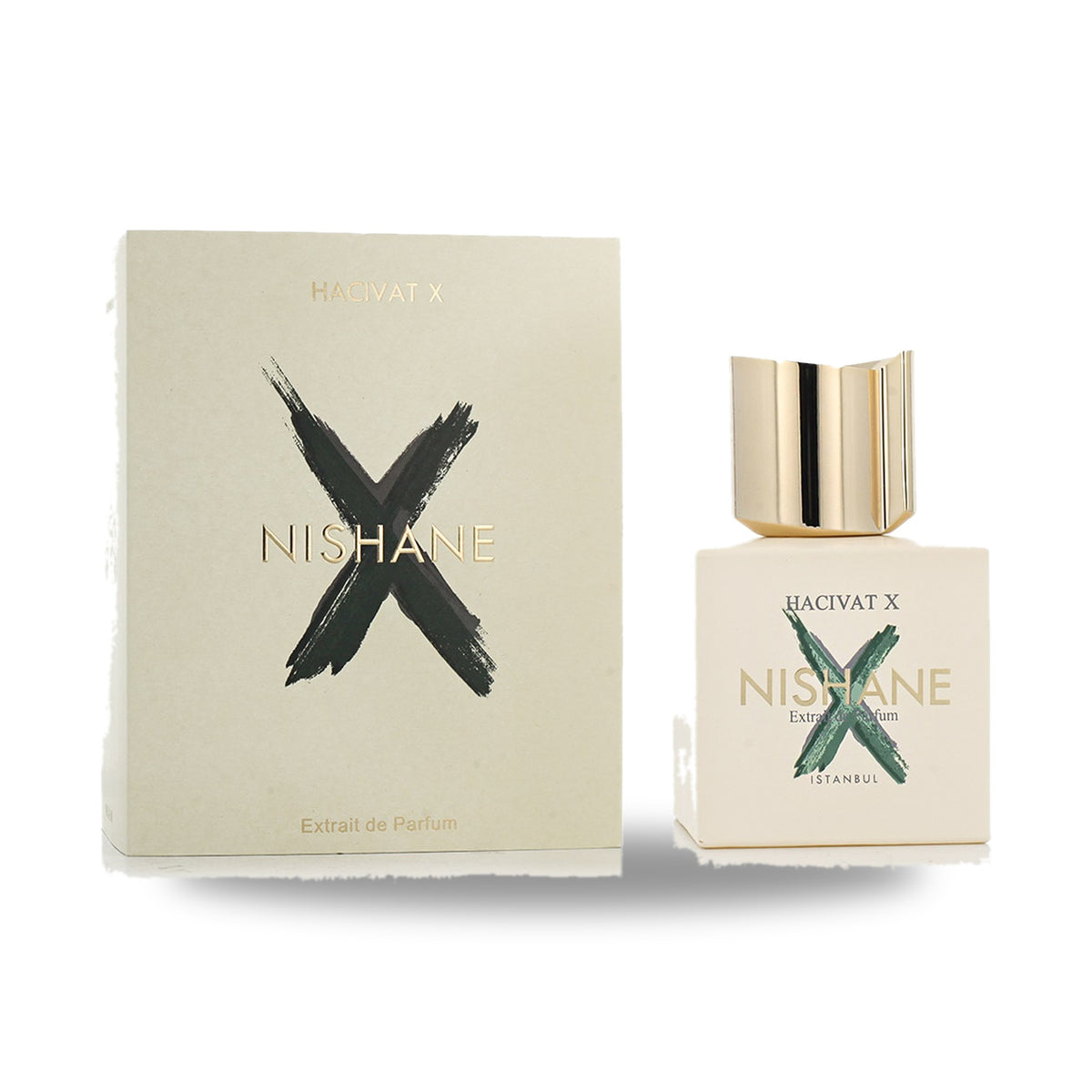 Nishane Hacivat X Eau de Parfum – 100ml bottle with retail packaging on white background