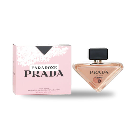Prada Paradoxe Eau de Parfum – 90ml bottle with retail packaging on white background