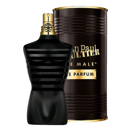 Jean Paul Gaultier Le Male Le Parfum – 125ml perfume bottle with original retail box on white background