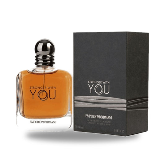 Giorgio Armani Stronger With You Eau de Parfum – 100ml bottle with retail packaging on white background