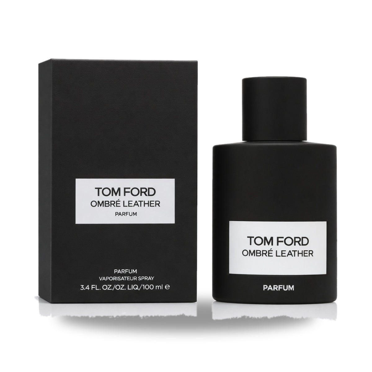 Tom Ford Ombré Leather Parfum – 100ml bottle with retail packaging on white background