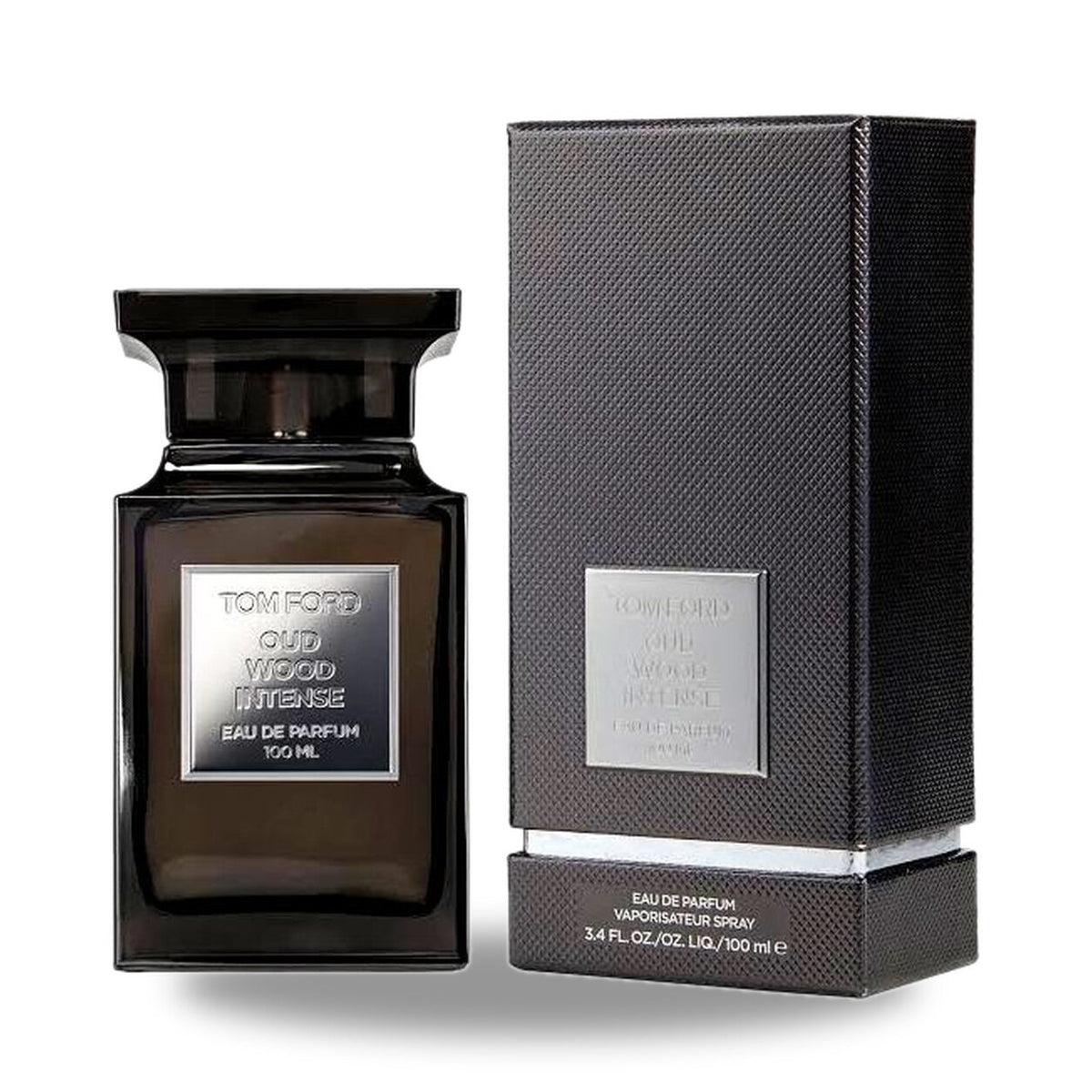 Tom Ford Oud Wood Intense Eau de Parfum – 100ml bottle with retail packaging on white background